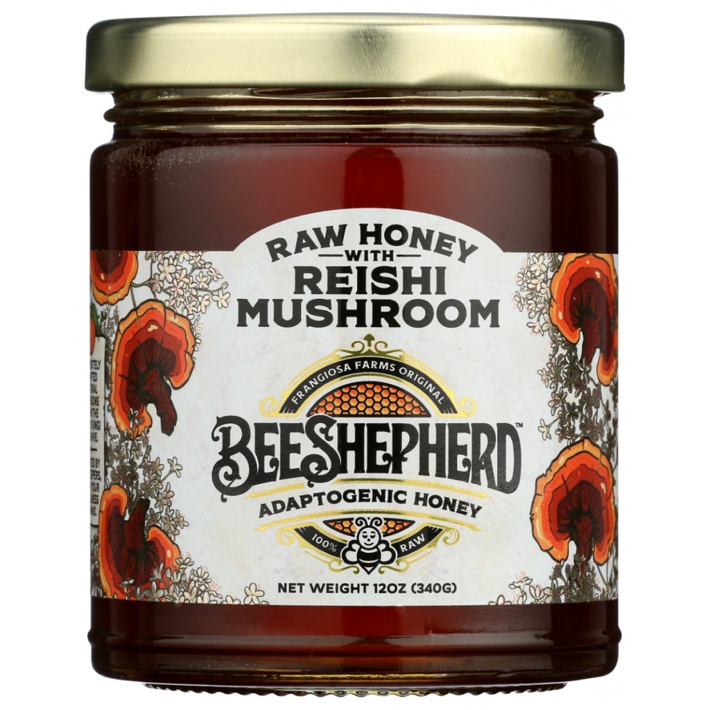 USDA Organic Reishi Mushroom Raw Honey - 12 oz