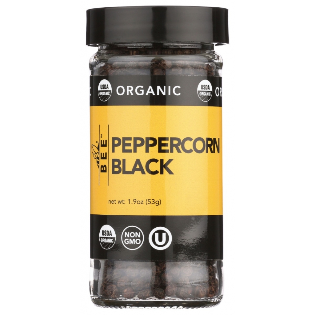 Organic Black Peppercorns - 1.9 oz