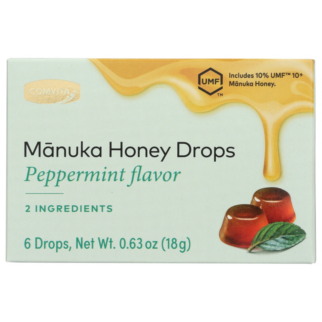 UMF 10+ Manuka Honey Drops with Peppermint - 6 pcs