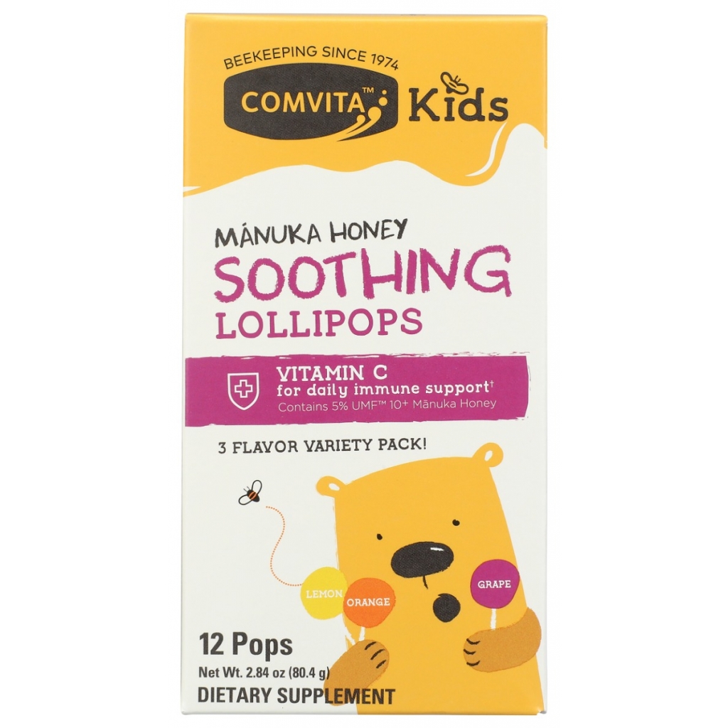 Kids Soothing Manuka Honey Pops - 12 pcs