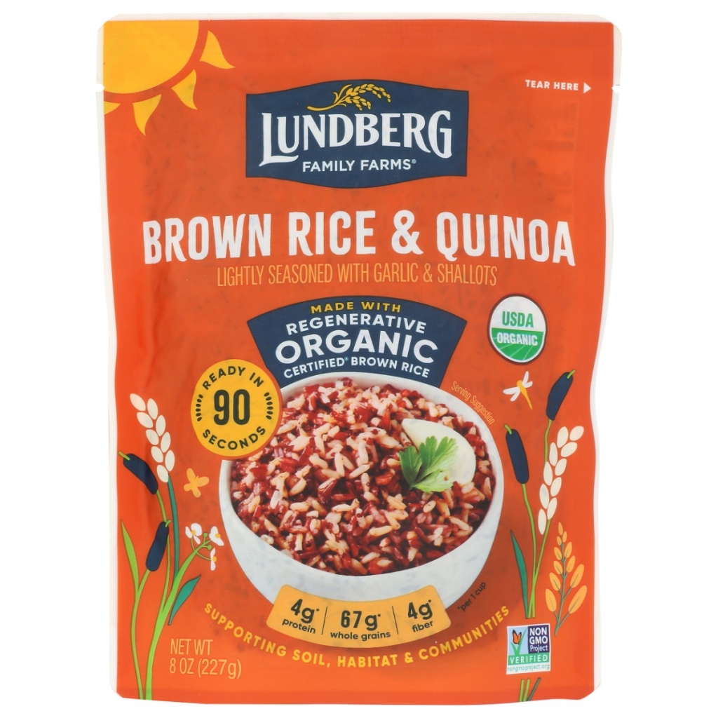 Organic 90-Second Brown Rice and Quinoa, 8 oz