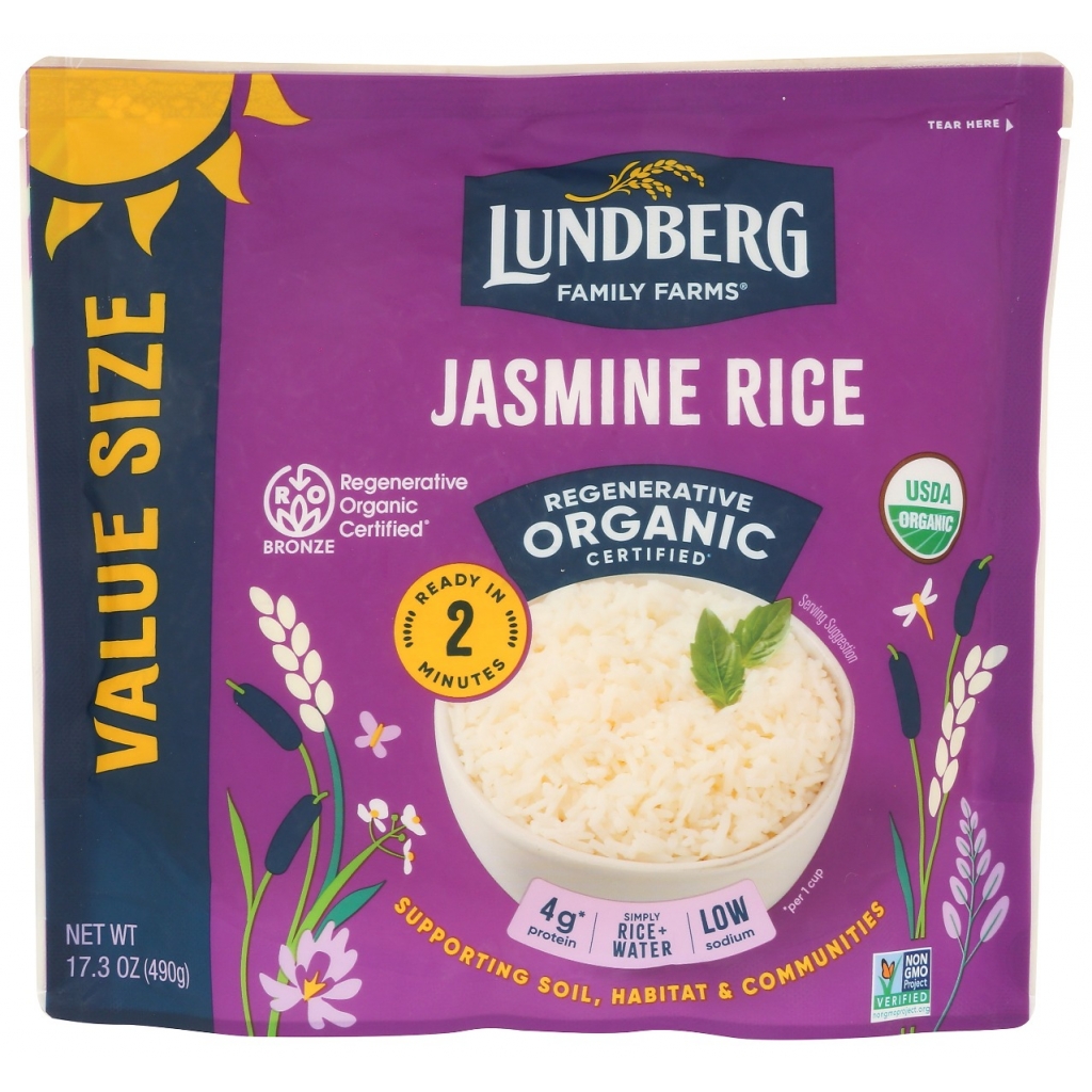 Regenerative Organic 2-Minute Jasmine Rice, 17.3 oz