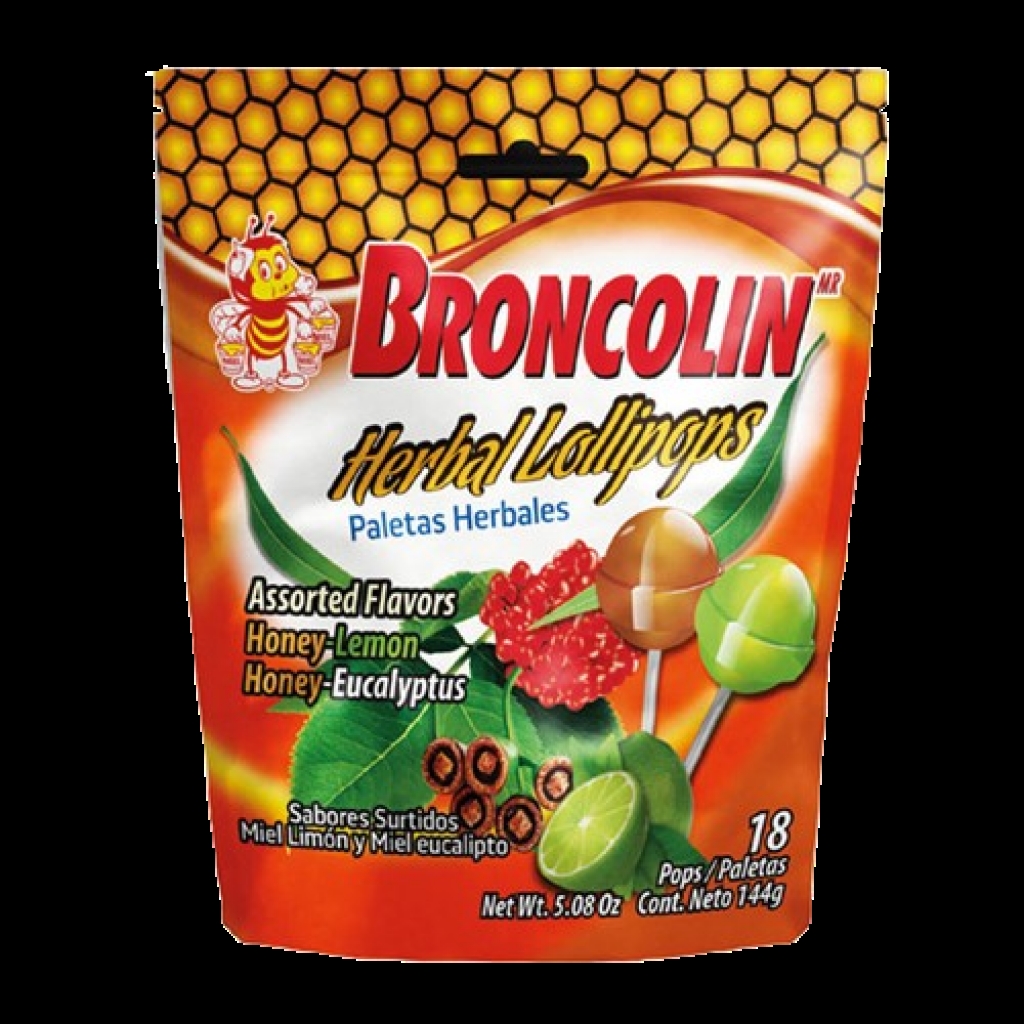 Broncolin Herbal Lollipops, 6.14 oz