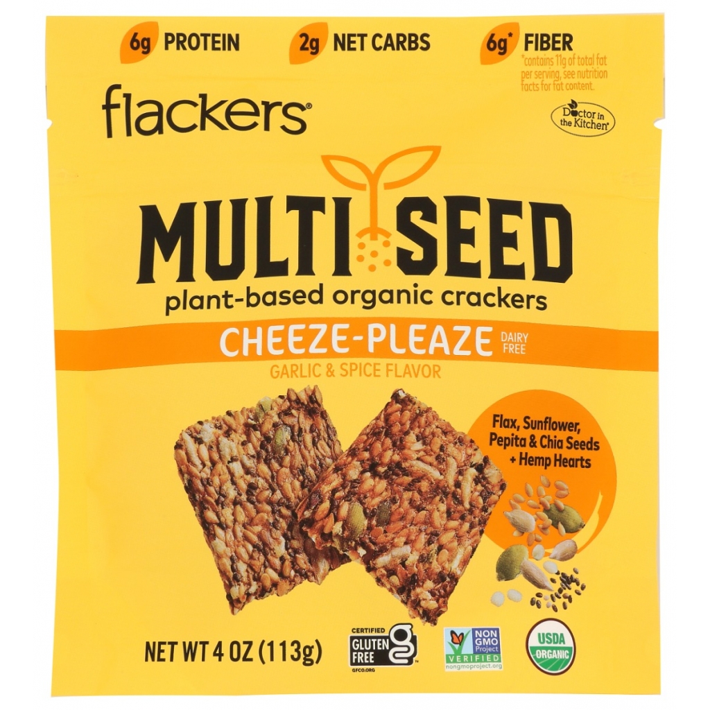 Cheesy Multi-Seed Crackers, 4 oz