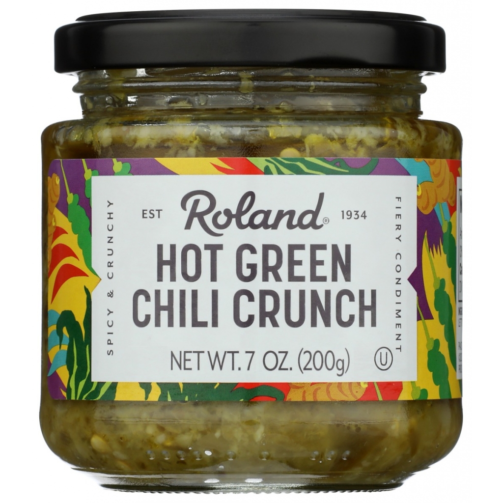 Spicy Hot Green Chili Crunch - 7 oz