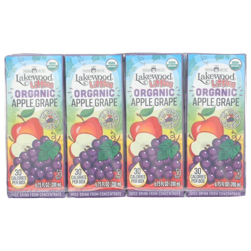 Littles Organic Apple Grape Juice Boxes