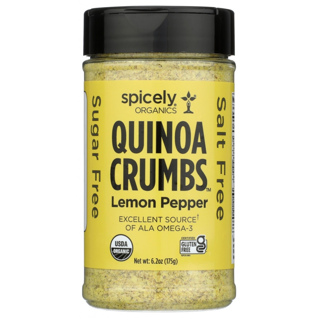 Organic Lemon Pepper Quinoa Crumbs - Healthy Breadcrumb Alternative