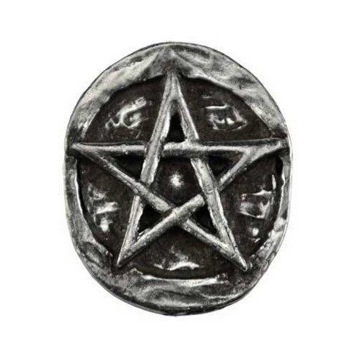 Pentagram Pocket Stone for Rituals and Meditation