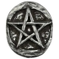 Pentagram Pocket Stone for Rituals and Meditation