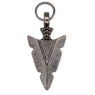 1 1/4" Arrowhead Amulet Pendant for Protection