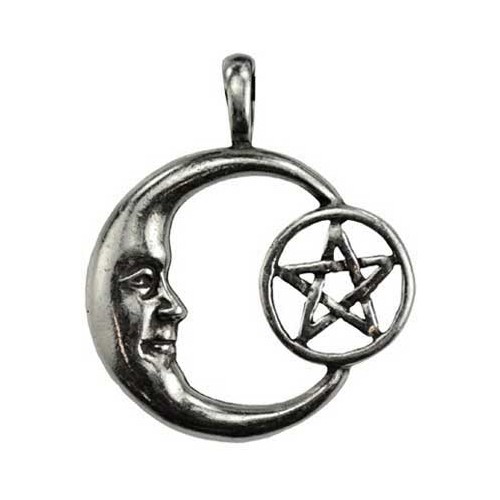 Pentacle Moon Amulet for Lunar Energies