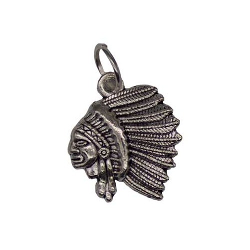 Indian Head Amulet 3/4"