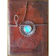 5 x 7 Triple Moon Leather Journal Unique Design