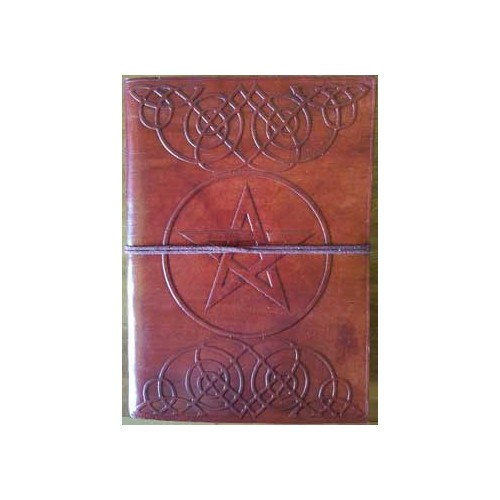 5x7 Pentagram Leather Blank Book