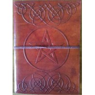 5x7 Pentagram Leather Blank Book