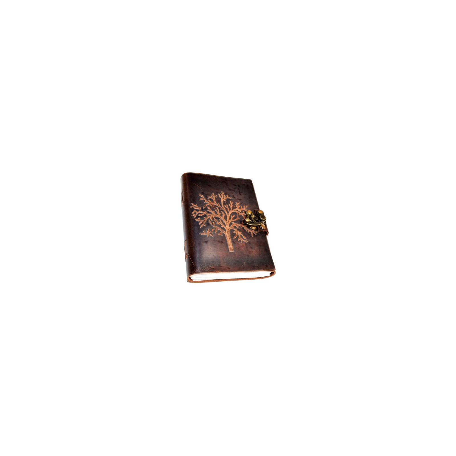 Tree Leather Blank Book for Creativity