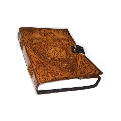 Ouija Board Planchette Leather Journal