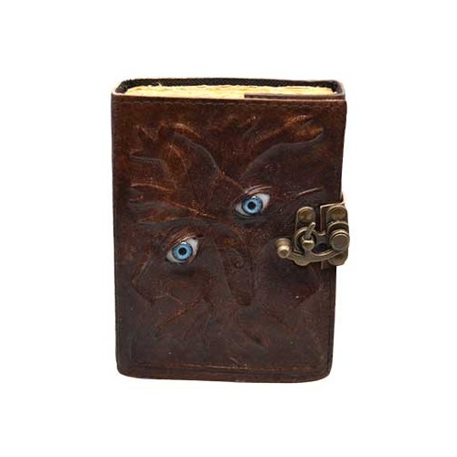 Leather Journal Two Eyes Embossed