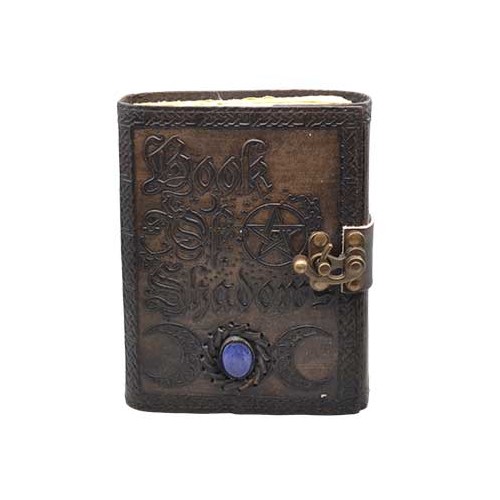 Antiqued Leather Book of Shadows with Latch