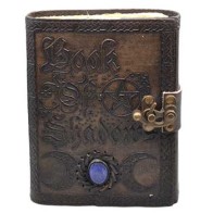 Antiqued Leather Book of Shadows with Latch