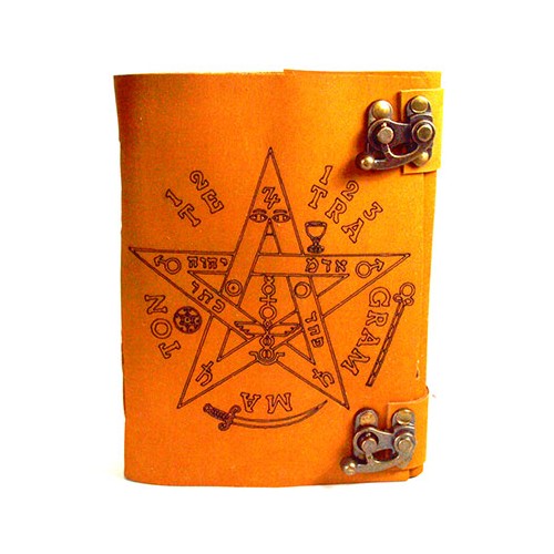 Tetragrammaton Leather Journal with Vintage Feel