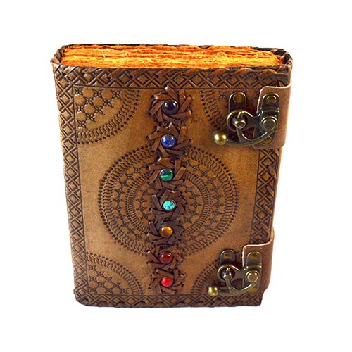 7 Chakra Aged Leather Journal