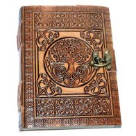 Tree of Life Embossed Leather Journal