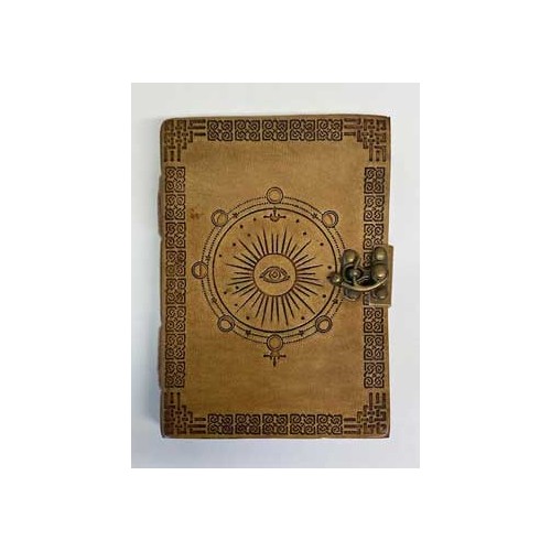 5" x 7" Moon Phase Embossed Leather Journal