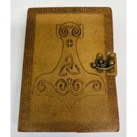 Thor's Hammer Embossed Leather Journal