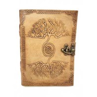 5" x 7" Double Tree Embossed Leather Journal