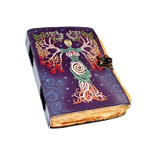 Goddess Aged Leather Journal with Latch