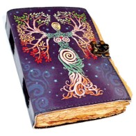 Goddess Aged Leather Journal with Latch