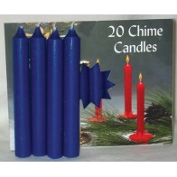 Dark Blue Chime Candle Essential for Rituals 20 pack