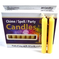 Juego de 20 Velas Chime de Marfil para Rituales