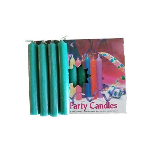 1/2 Inch Dark Green Chime Candle 20 Pack