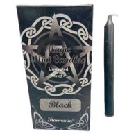 20 Pack Black Chime Candles for Protection