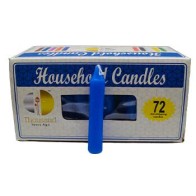 Set de 72 Velas Azules para el Hogar