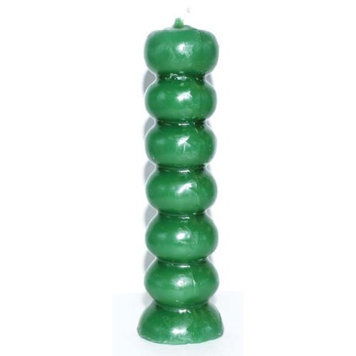 Seven Knob Green Candles for Rituals