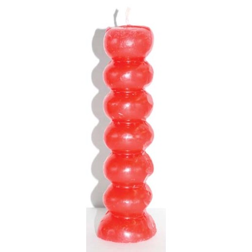 Red Seven Knob Candle - 6.5" for Love and Rituals