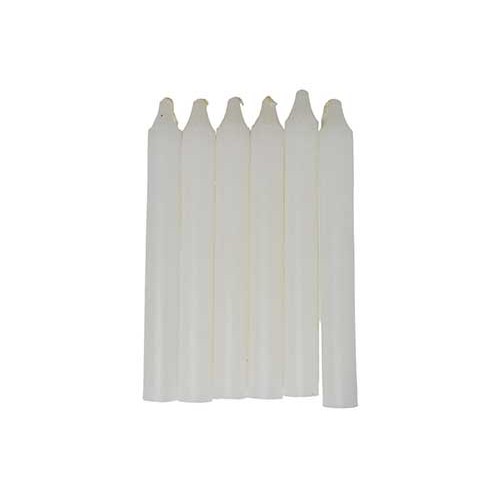 Set de 6 Velas Blancas para Rituales