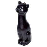 5 1/2" Black Cat Candle for Good Luck and Protection