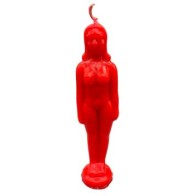 6 3/4" Red Woman Candle for Empowerment