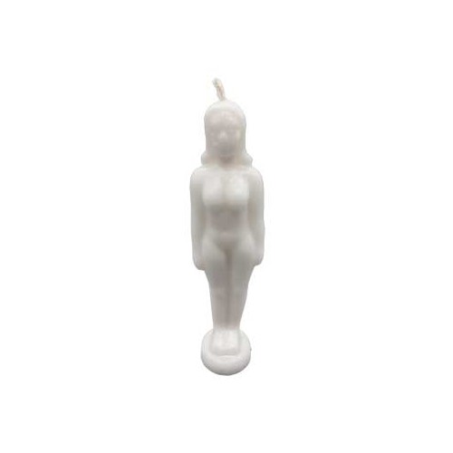 6 3/4" White Woman Candle for Purity