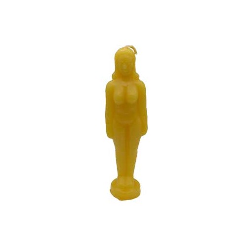 6.75" Yellow Woman Candle