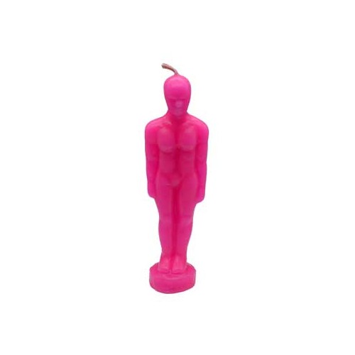 6 3/4" Pink Man Candle for Love