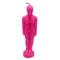 6 3/4" Pink Man Candle for Love