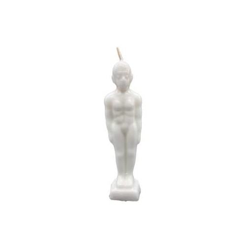 6 3/4" White Man Candle for Ritual Purity