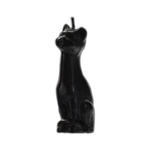 6"-7" Black Cat Candle for Luck