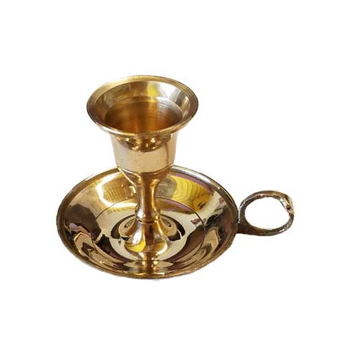 Brass Chamberstick Taper Candle Holder