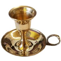 Brass Chamberstick Taper Candle Holder